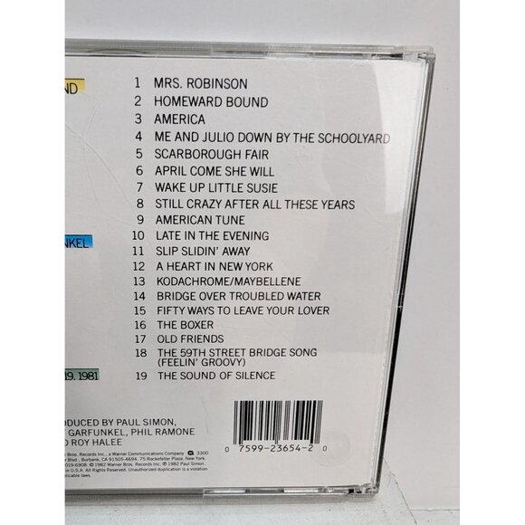 Simon and Garfunkel The Concert In Central Park CD Warner Brothers 1982 - Picture 6 of 7